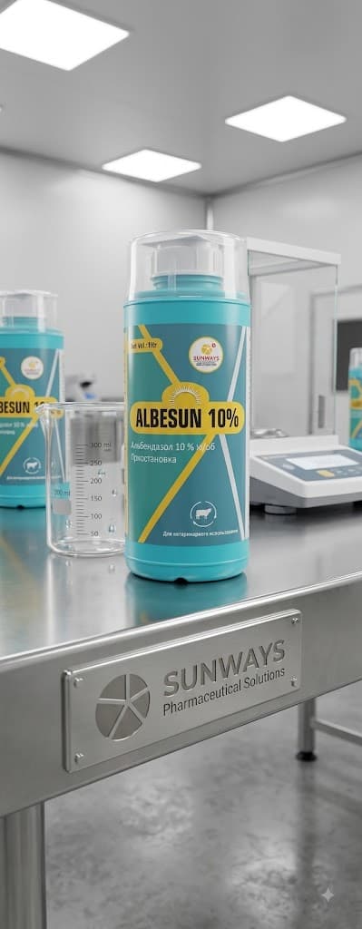 Albesun 10% 100 мл (Альбендазол 100 мг/мл)